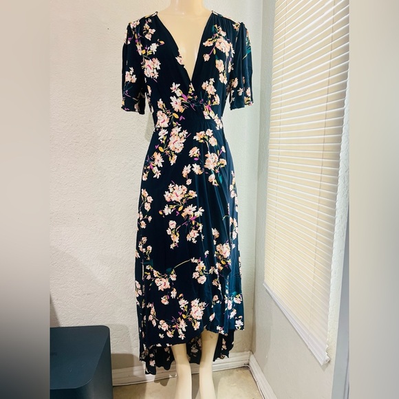 COTTON CANDY FLORAL PRINT DRESS SIZE L GREAT CONDITION - Picture 5 of 14